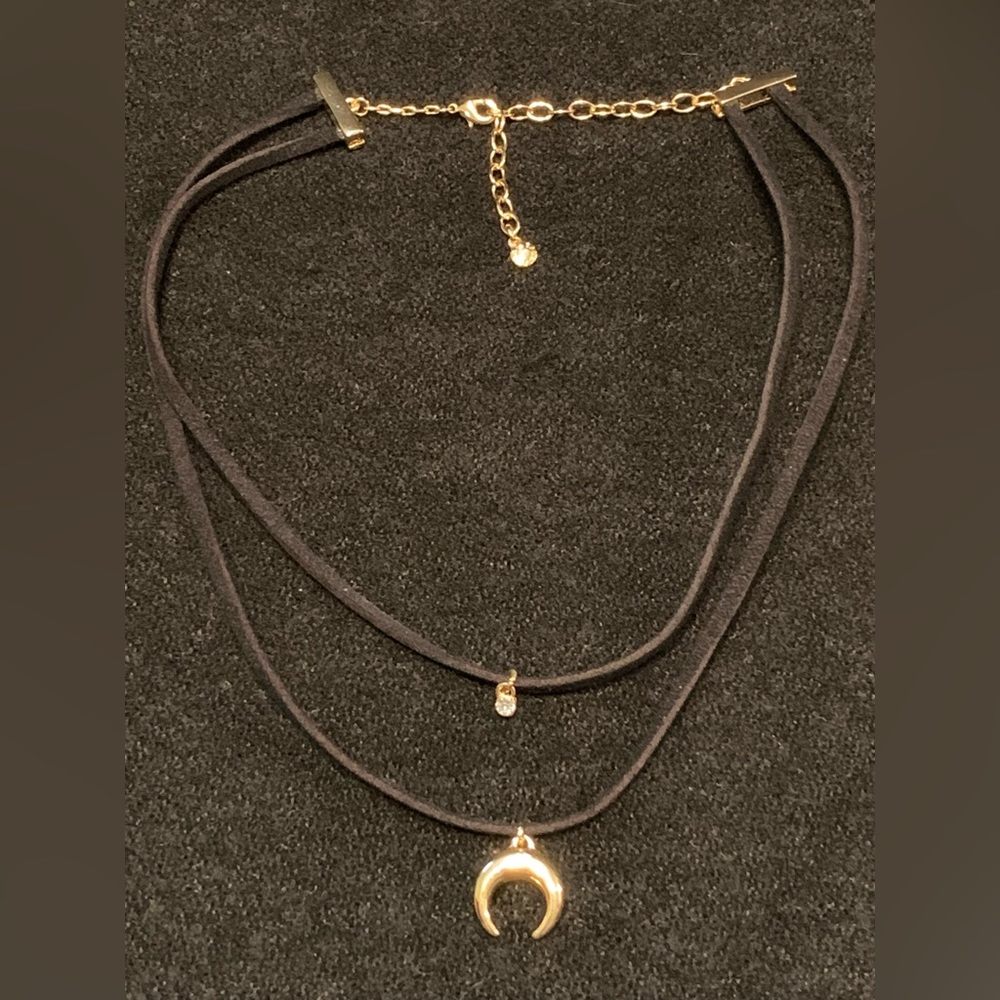 Set of two Baublebar necklaces, great condition, black and gold